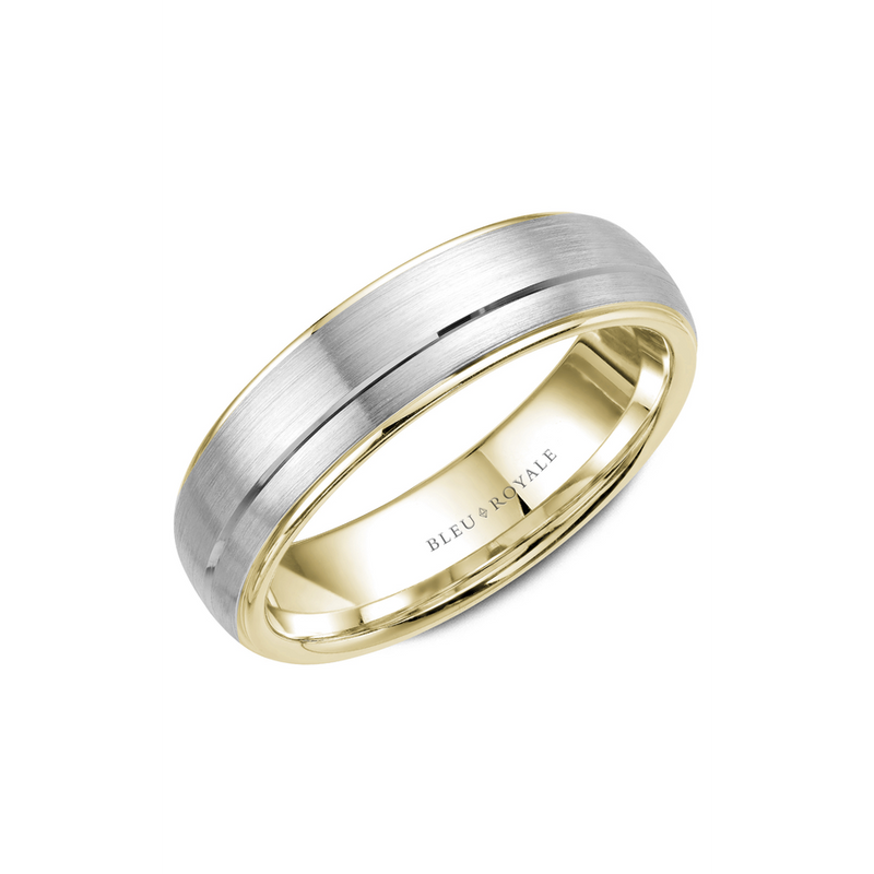 Bleu Royale Men's Wedding Band RYL-002WY55-M10