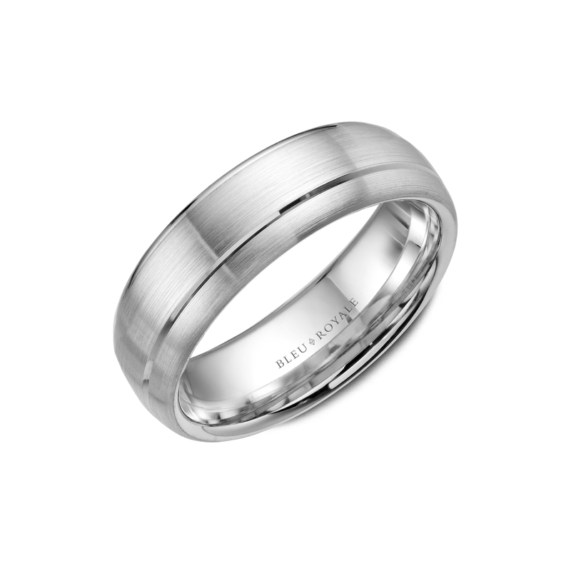 Bleu Royale Wedding Band RYL-003W65