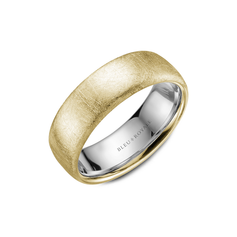 Bleu Royale Men's Wedding Band RYL-009YW75