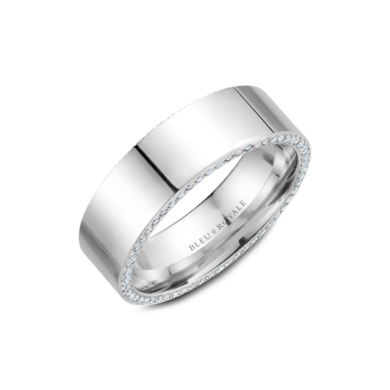 Bleu Royale Men's Wedding Band RYL-022WD75