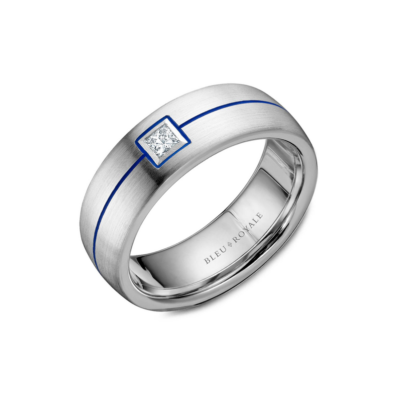 Bleu Royale Men's Wedding Band RYL-027WD75