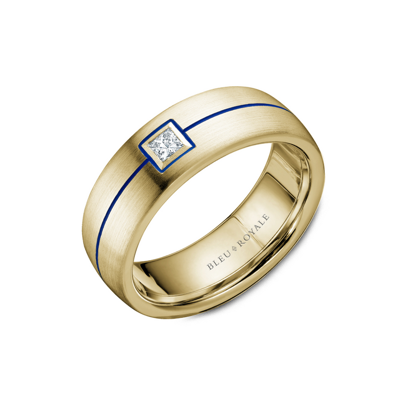 Bleu Royale Men's Wedding Band RYL-027YD75