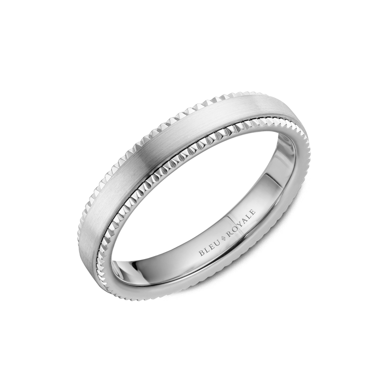 Bleu Royale Men's Wedding Band RYL-028W4