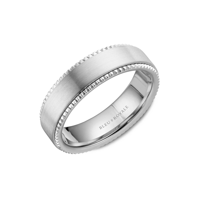 Bleu Royale Men's Wedding Band RYL-028W6