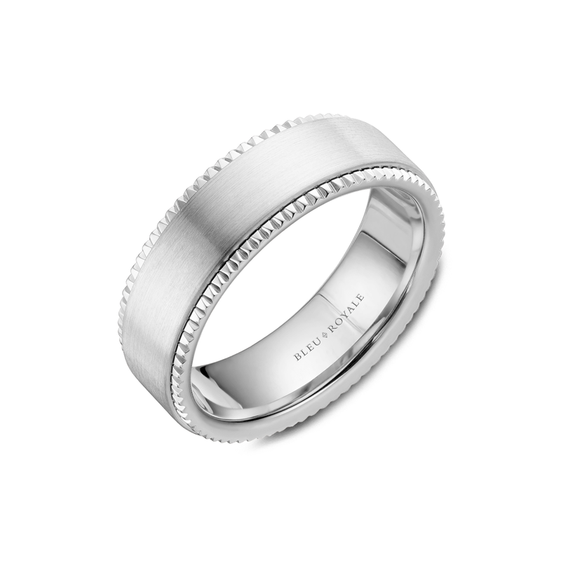 Bleu Royale Men's Wedding Band RYL-028W7