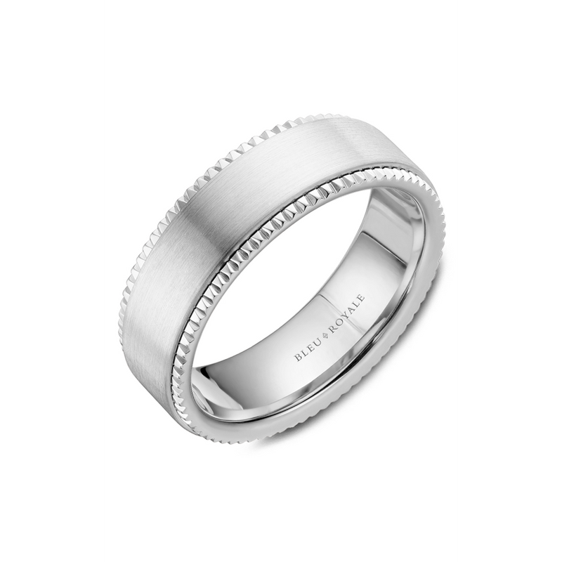 Bleu Royale Men's Wedding Band RYL-028W7