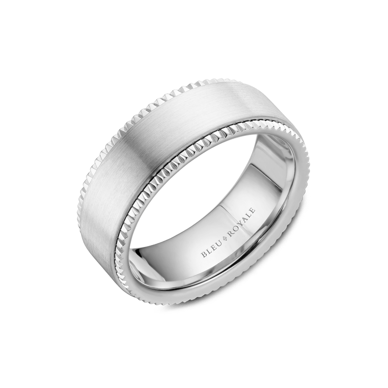 Bleu Royale Men's Wedding Band RYL-028W8
