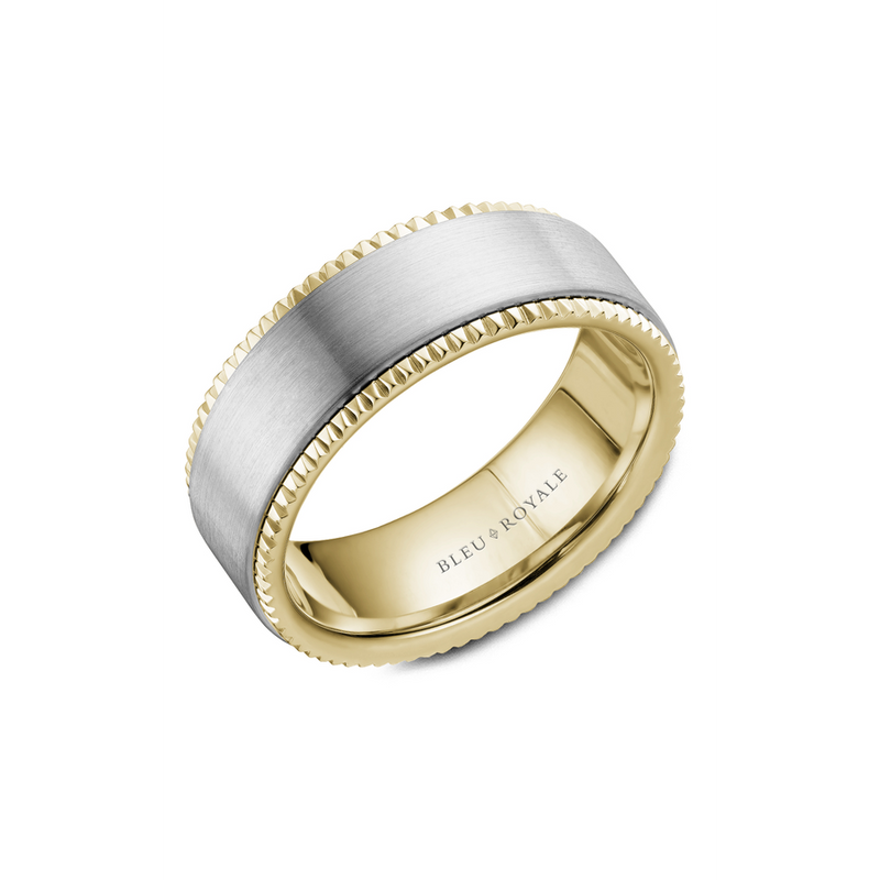 Bleu Royale Men's Wedding Band RYL-028WY8