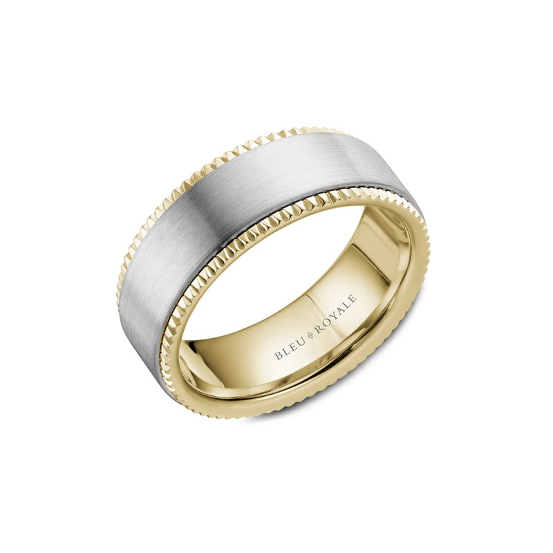 Bleu Royale Men's Wedding Band RYL-028WY8