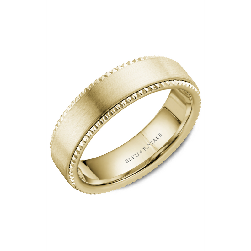 Bleu Royale Men's Wedding Band RYL-028Y6