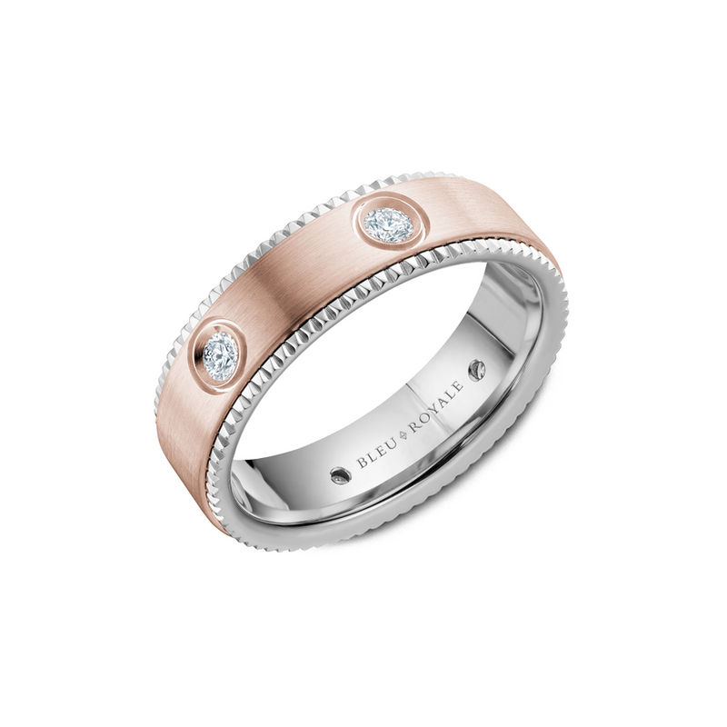 Bleu Royale Men's Wedding Band RYL-030RWD65