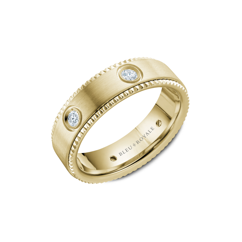 Bleu Royale Men's Wedding Band RYL-030YD65