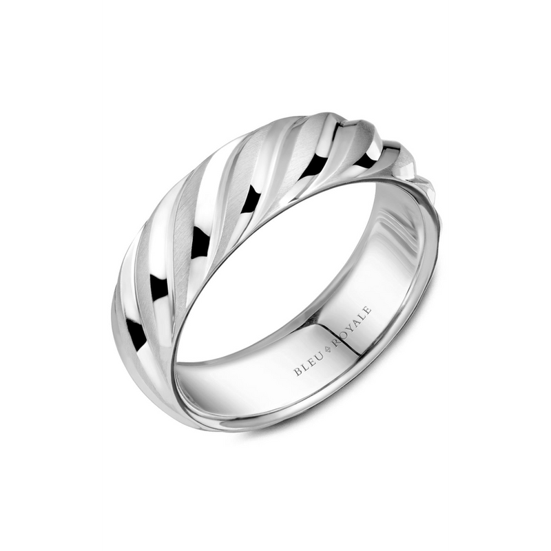 Bleu Royale Men's Wedding Band RYL-044W7