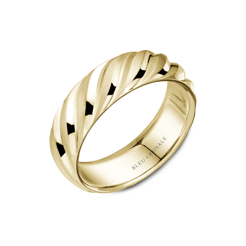 Bleu Royale Men's Wedding Band RYL-044Y7