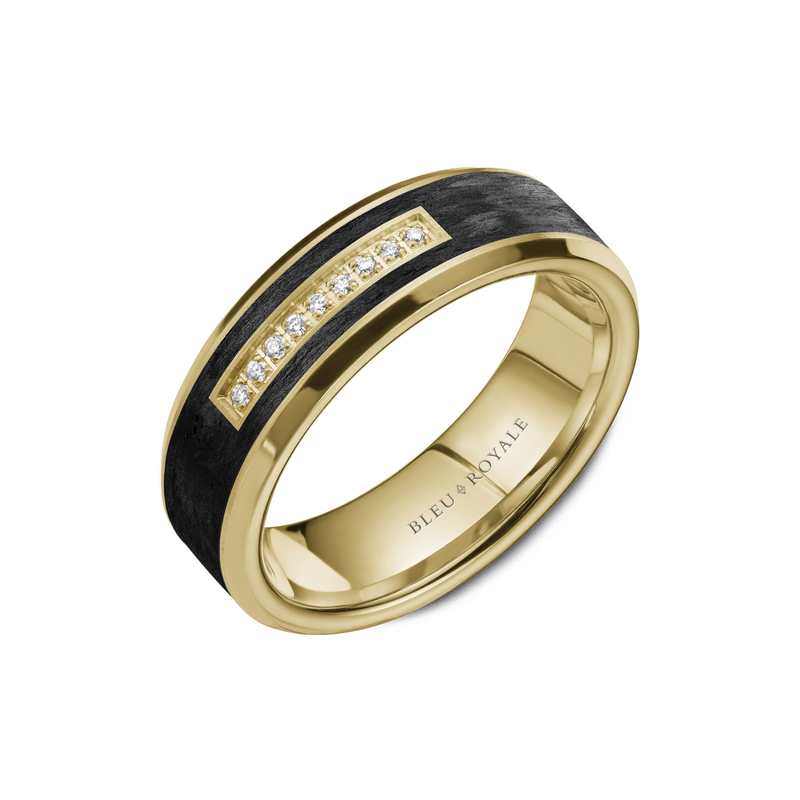 Bleu Royale Men's Wedding Band RYL-049YD7