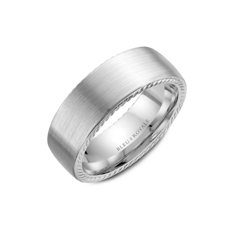Bleu Royale Men's Wedding Band RYL-065W8