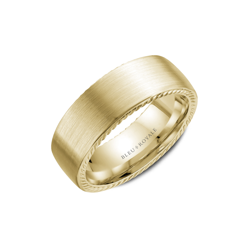 Bleu Royale Men's Wedding Band RYL-065Y8