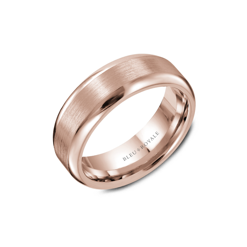 Bleu Royale Men's Wedding Band RYL-075R7