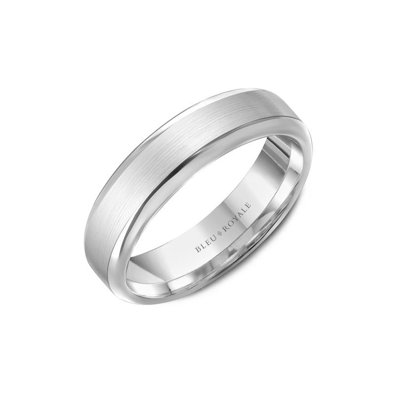 Bleu Royale Men's Wedding Band RYL-076W6