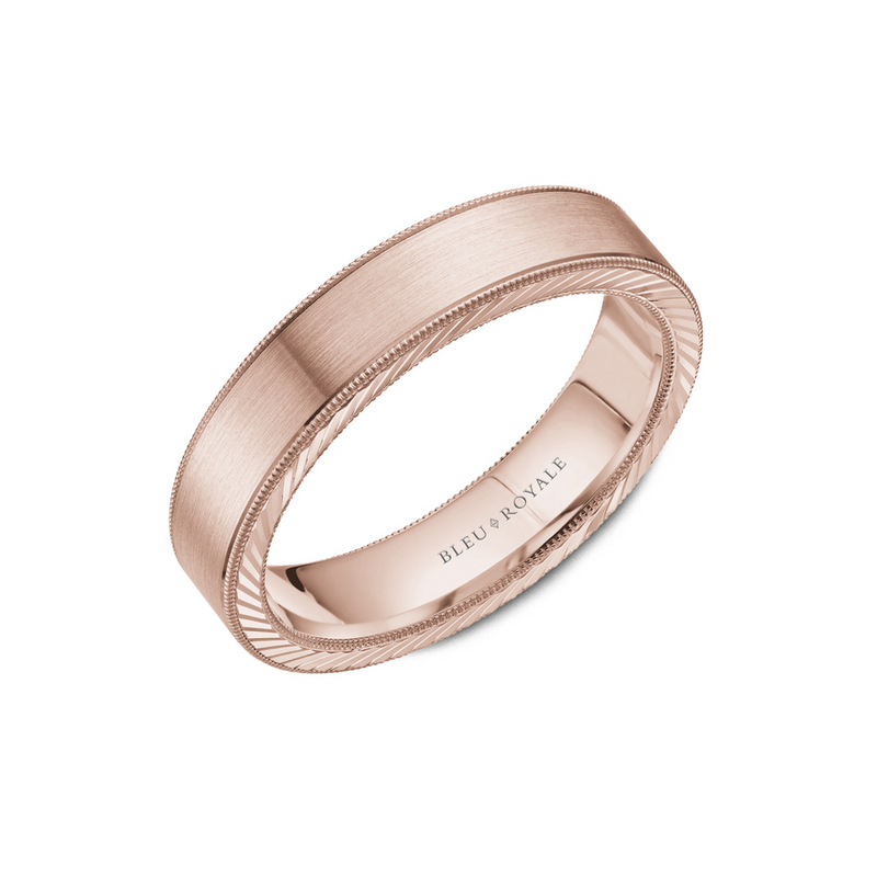 Bleu Royale Men's Wedding Band RYL-078R5