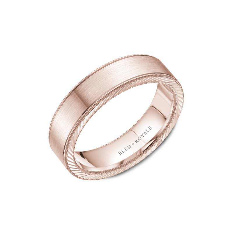 Bleu Royale Men's Wedding Band RYL-078R6