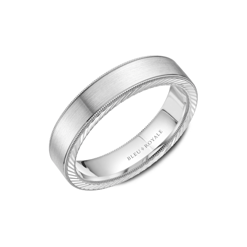 Bleu Royale Men's Wedding Band RYL-078W5