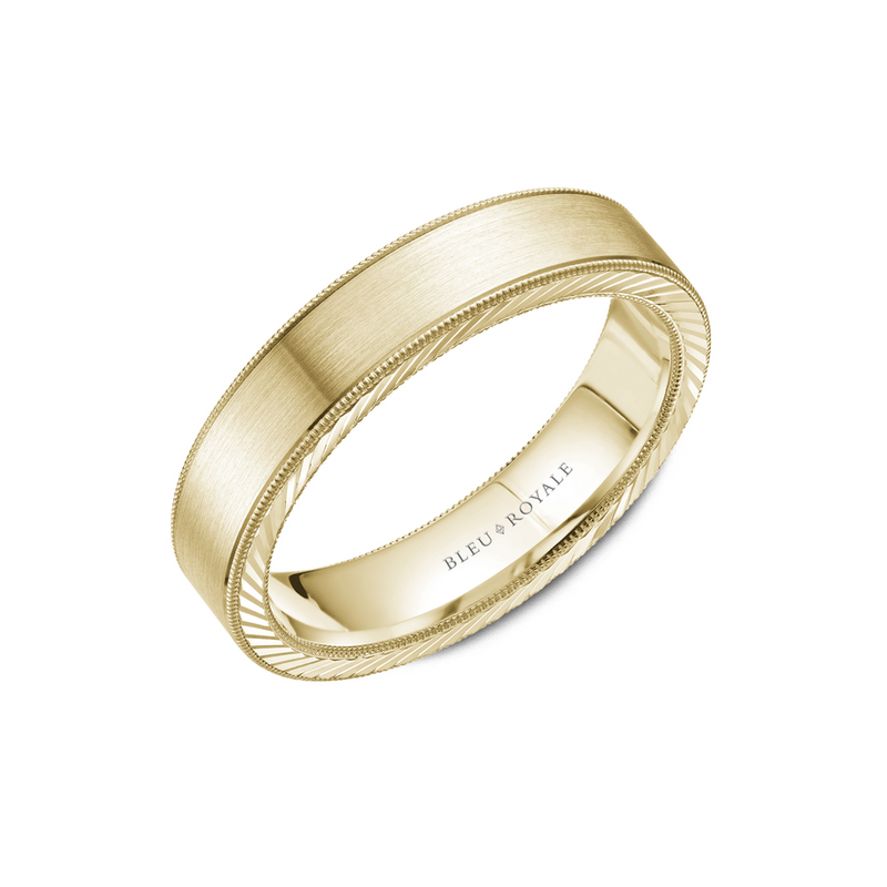 Bleu Royale Men's Wedding Band RYL-078Y5