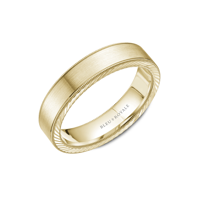 Bleu Royale Men's Wedding Band RYL-078Y5