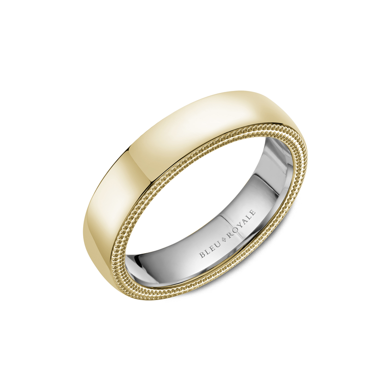 Bleu Royale Men's Wedding Band RYL-079YW55