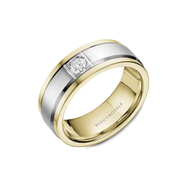 Bleu Royale Men's Wedding Band RYL-084WYD8
