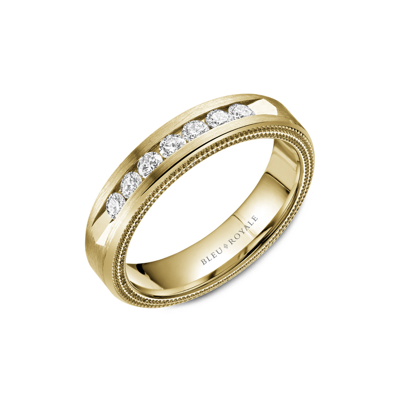 Bleu Royale Men's Wedding Band RYL-085YD55