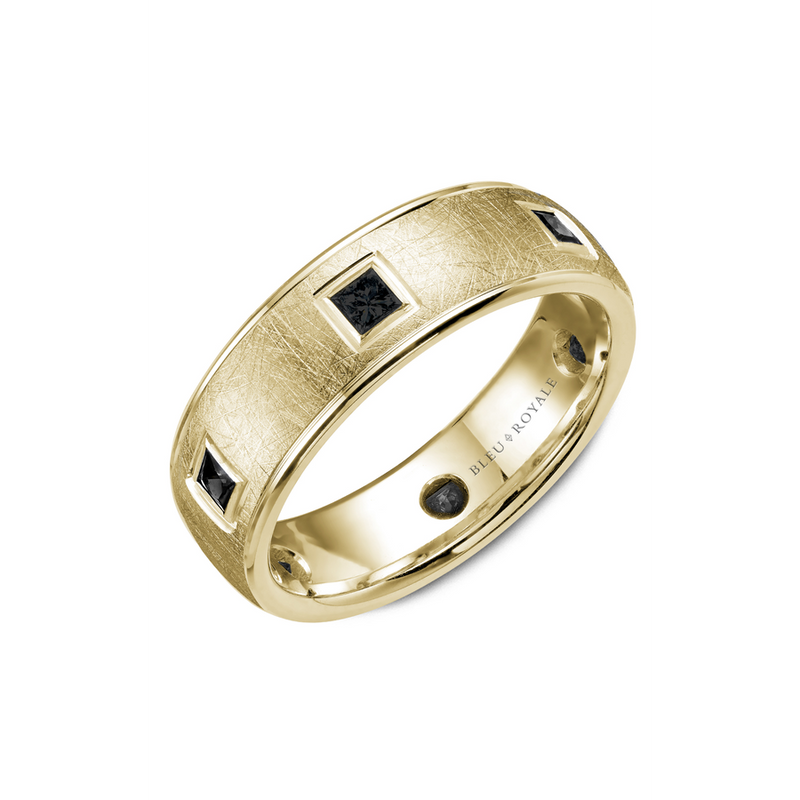 Bleu Royale Men's Wedding Band RYL-089YD75