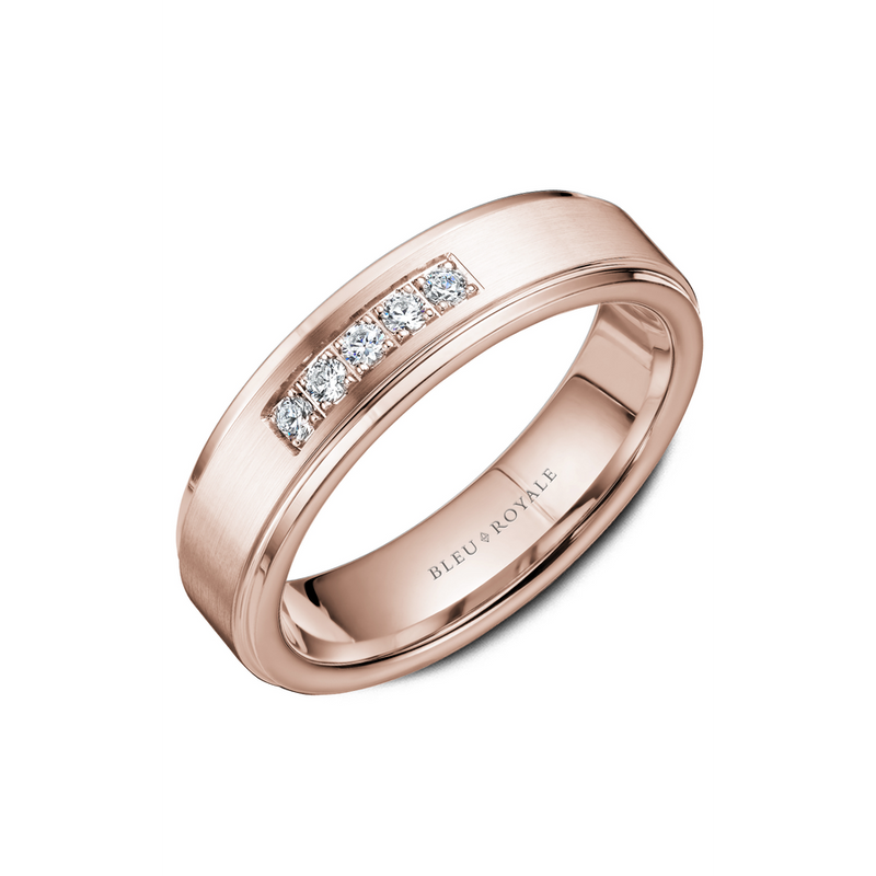 Bleu Royale Men's Wedding Band RYL-101RD55