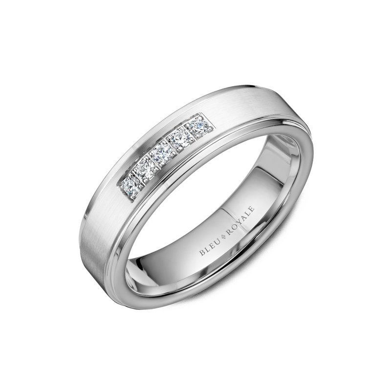 Bleu Royale Men's Wedding Band RYL-101WD55