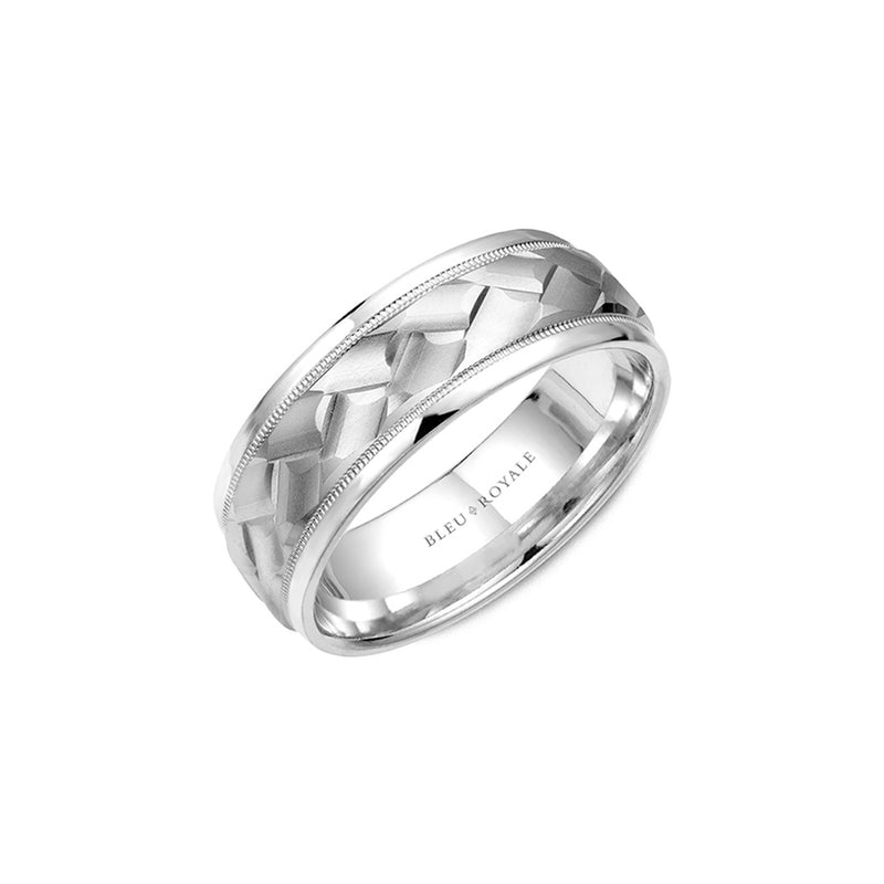 Bleu Royale Men's Wedding Band RYL-111W85