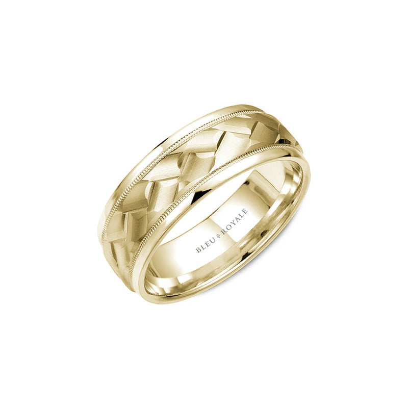 Bleu Royale Men's Wedding Band RYL-111Y85