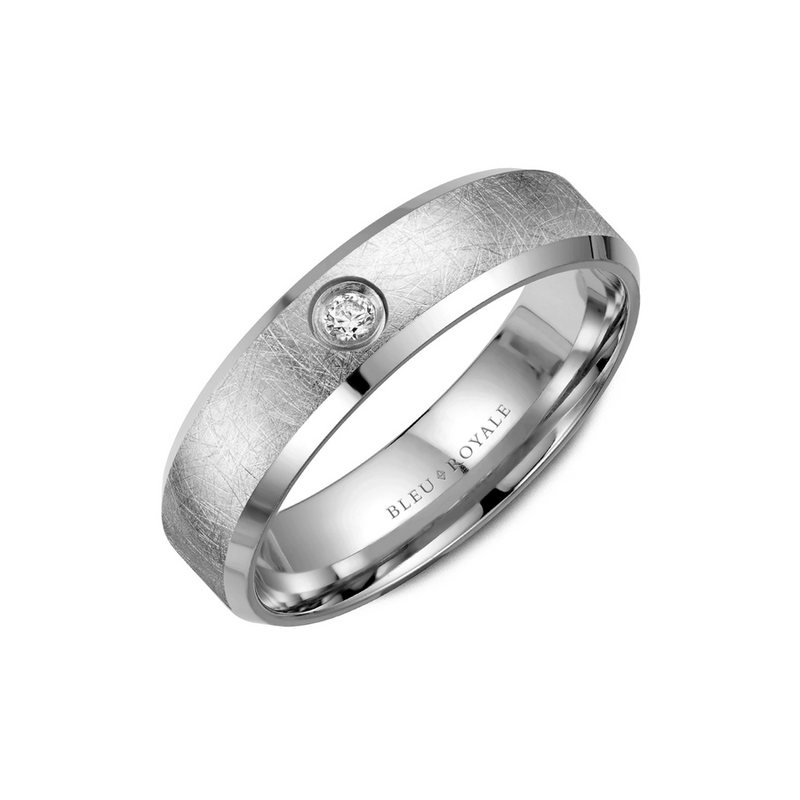 Bleu Royale Men's Wedding Band RYL-117WD65