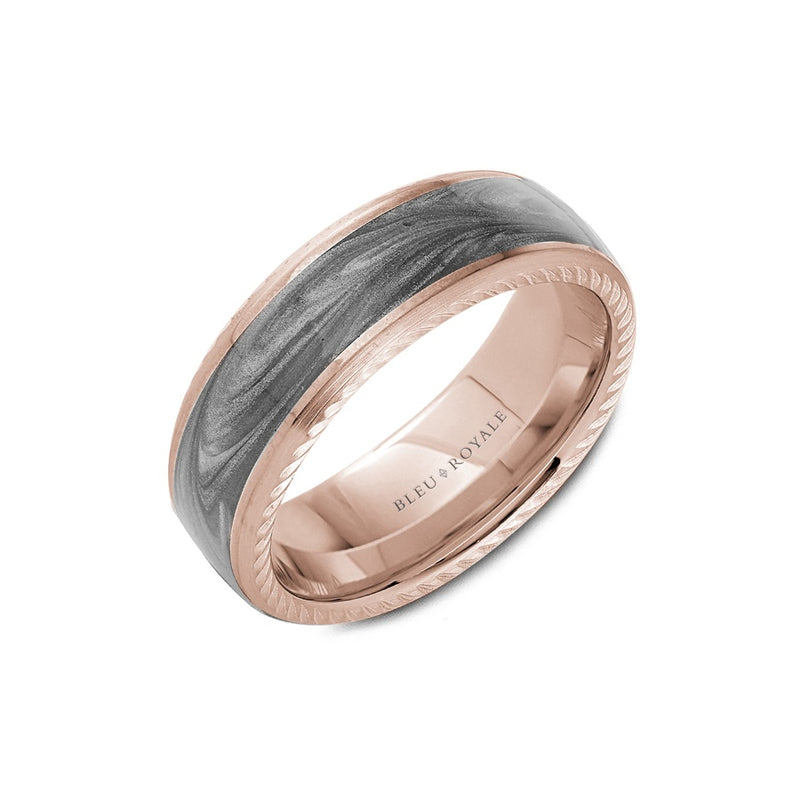 Bleu Royale Men's Wedding Band RYL-133AGR75