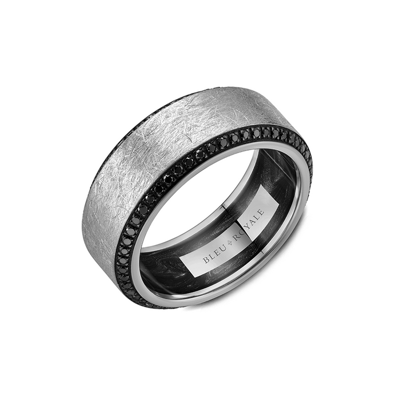 Bleu Royale Men's Wedding Band RYL-154WBD9