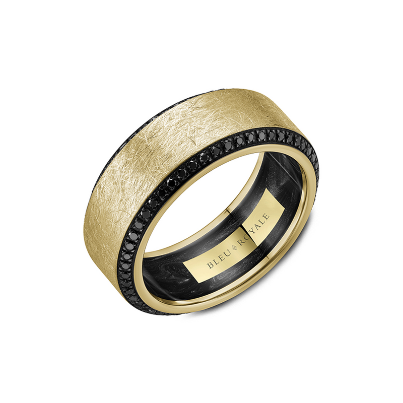 Bleu Royale Men's Wedding Band RYL-154YBD9