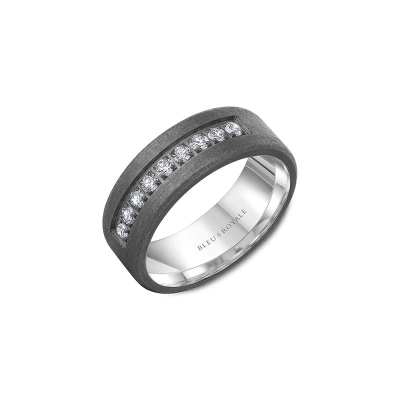 Bleu Royale Men's Wedding Band RYL-160TWD8