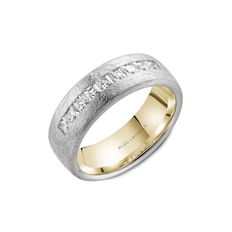 Bleu Royale Men's Wedding Band RYL-187WYD75
