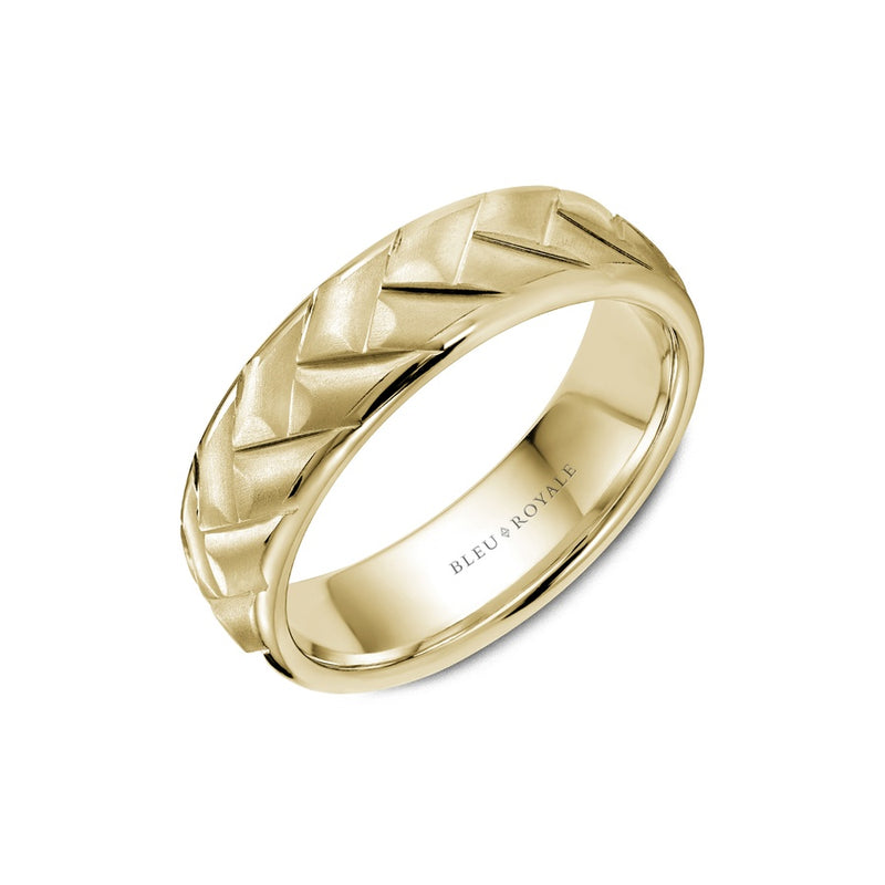 Bleu Royale Men's Wedding Band RYL-189Y65