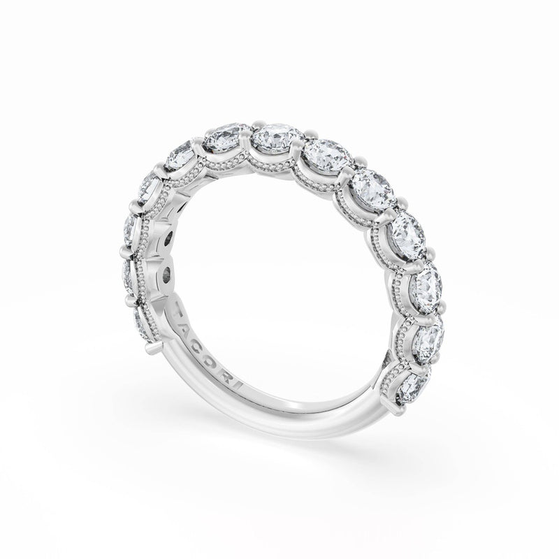 Round Cut Diamond Eternity Band in 18kt White Gold