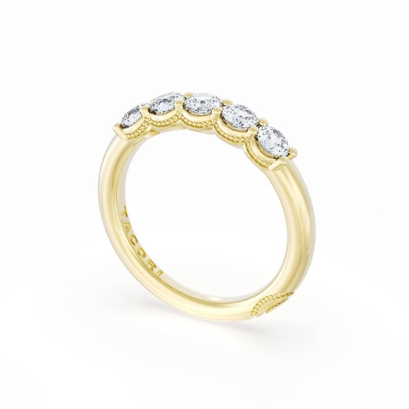 Round Cut Diamond Eternity Band in 18kt Yellow Gold