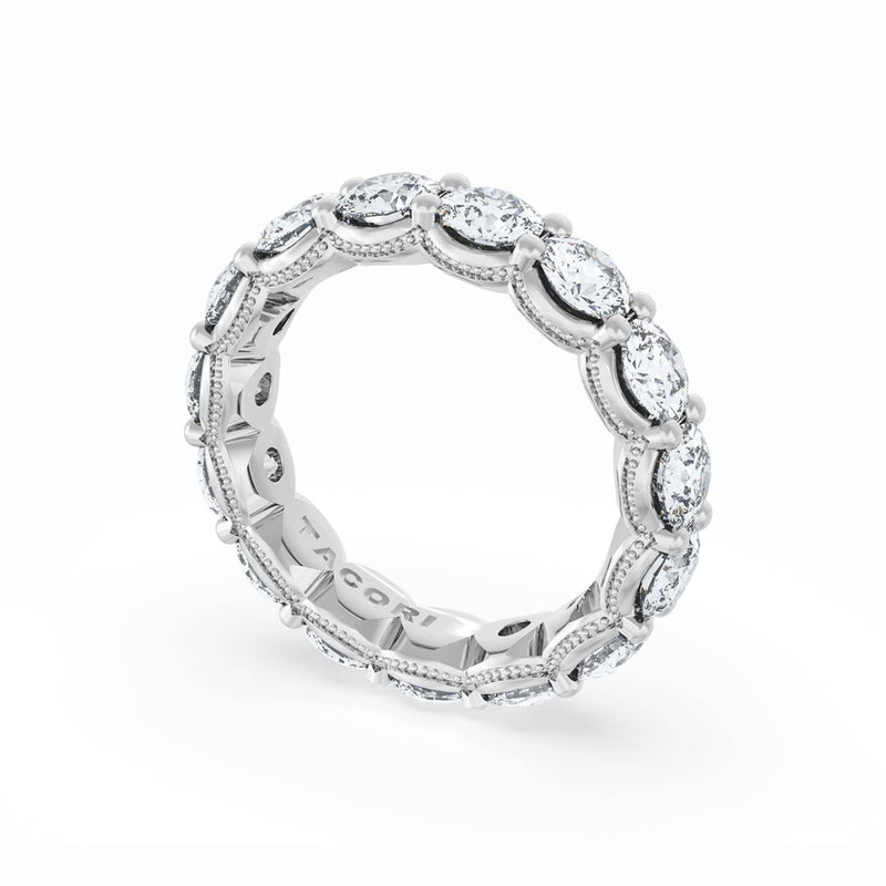 Round Cut Diamond Eternity Band in 18kt White Gold