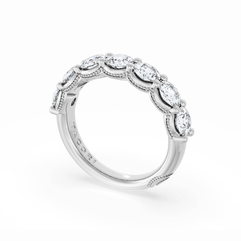 Round Cut Diamond Eternity Band in 18kt White Gold