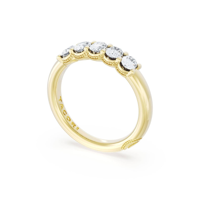 Oval Cut Diamond Eternity Band in 18kt Yellow Gold
