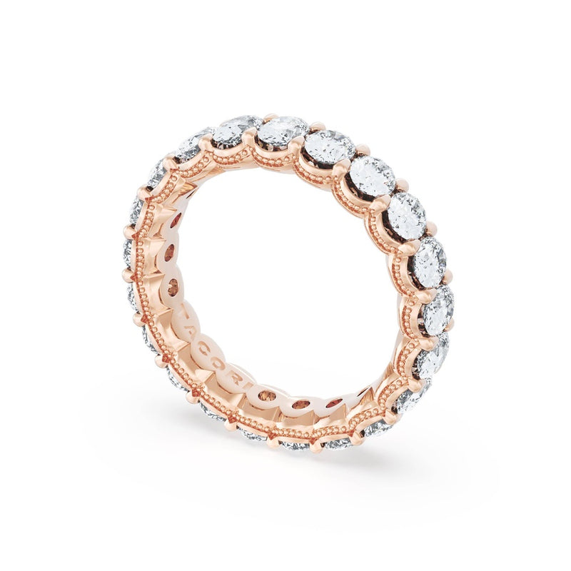 Oval Cut Diamond Eternity Band in 18kt Rose Gold
