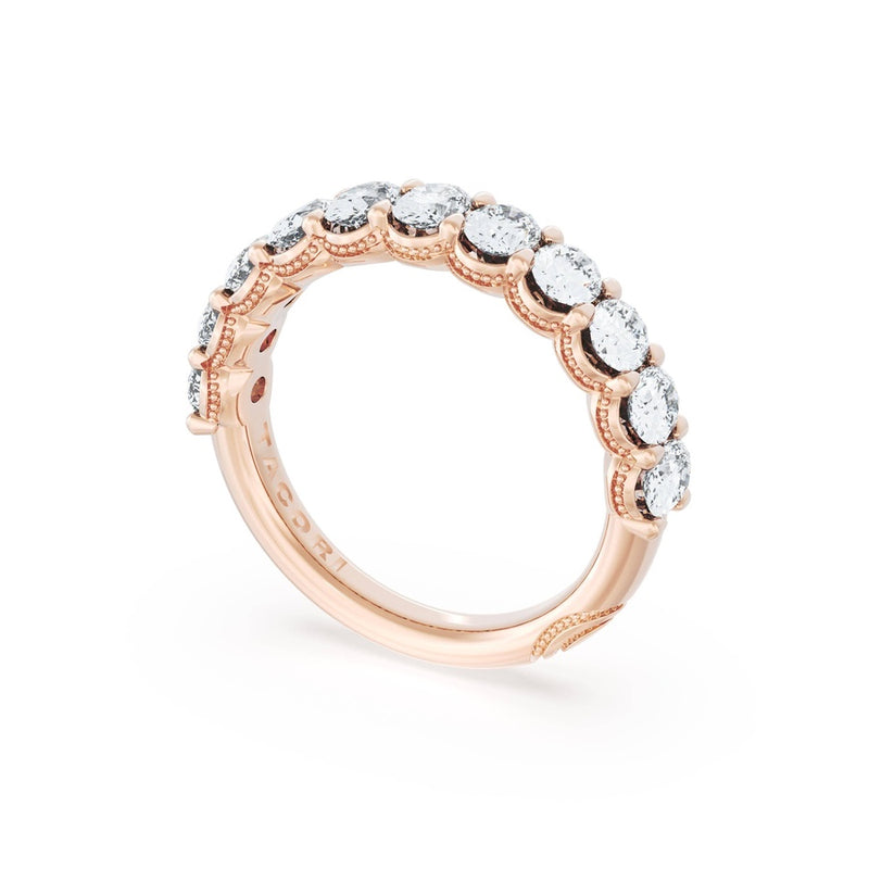 Oval Cut Diamond Eternity Band in 18kt Rose Gold